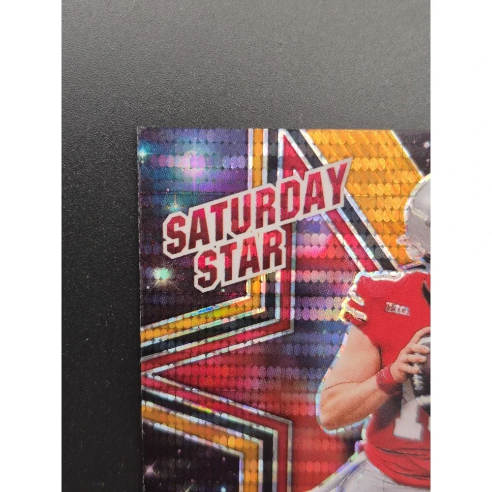2025 Prizm Draft Picks Will Howard ##SSS-WHD Saturday Stars Orange Pulsar /35 AU